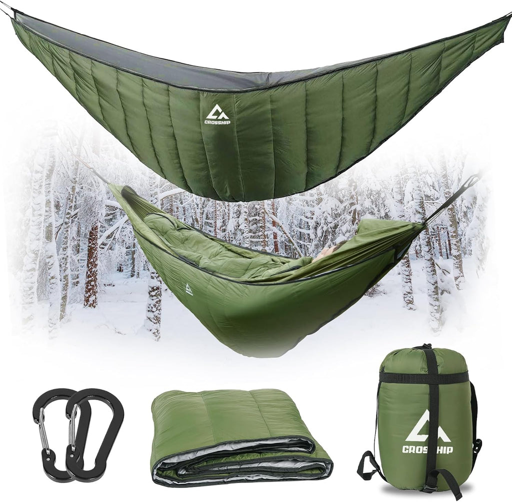 Camping Hammock Outdoor Portable, 2-in-1 Backpacking Hammock(Camo)