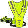GoxRunx Reflective Running Vest Gear with Reflective Bands for Women Men Safety Reflective Vest for Walking Running Cycling at Night