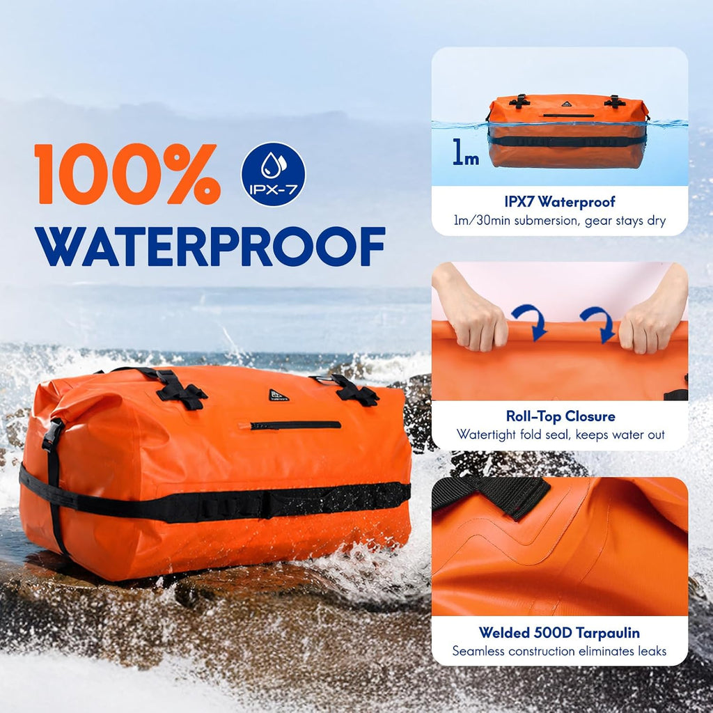 Haimont IPX7 Waterproof Roll-Top Dry Duffel Backpack Bag