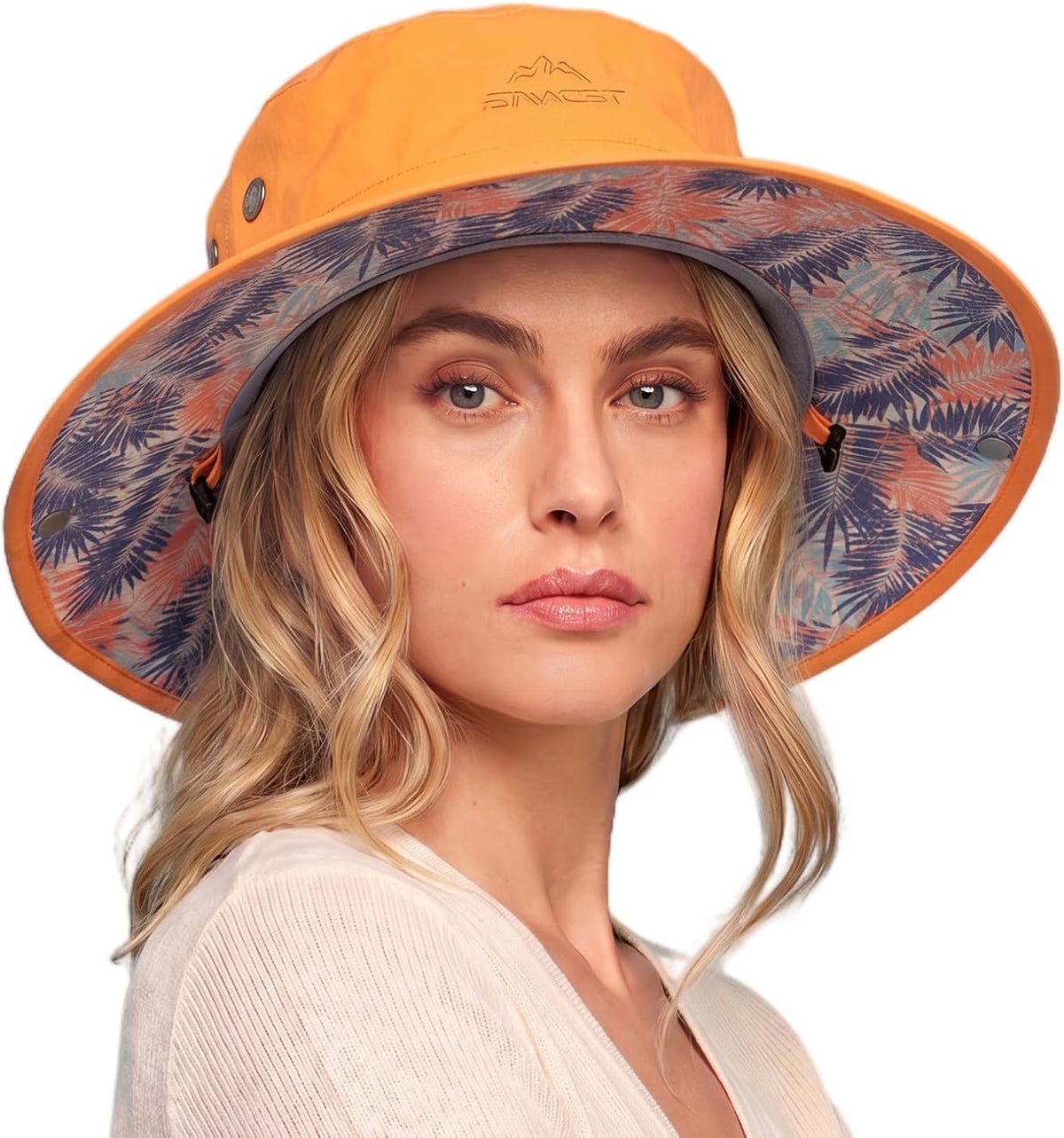 ChicPony™ Big Head Womens Ponytail Bucket Sun Hat Cooling Quick-Dry