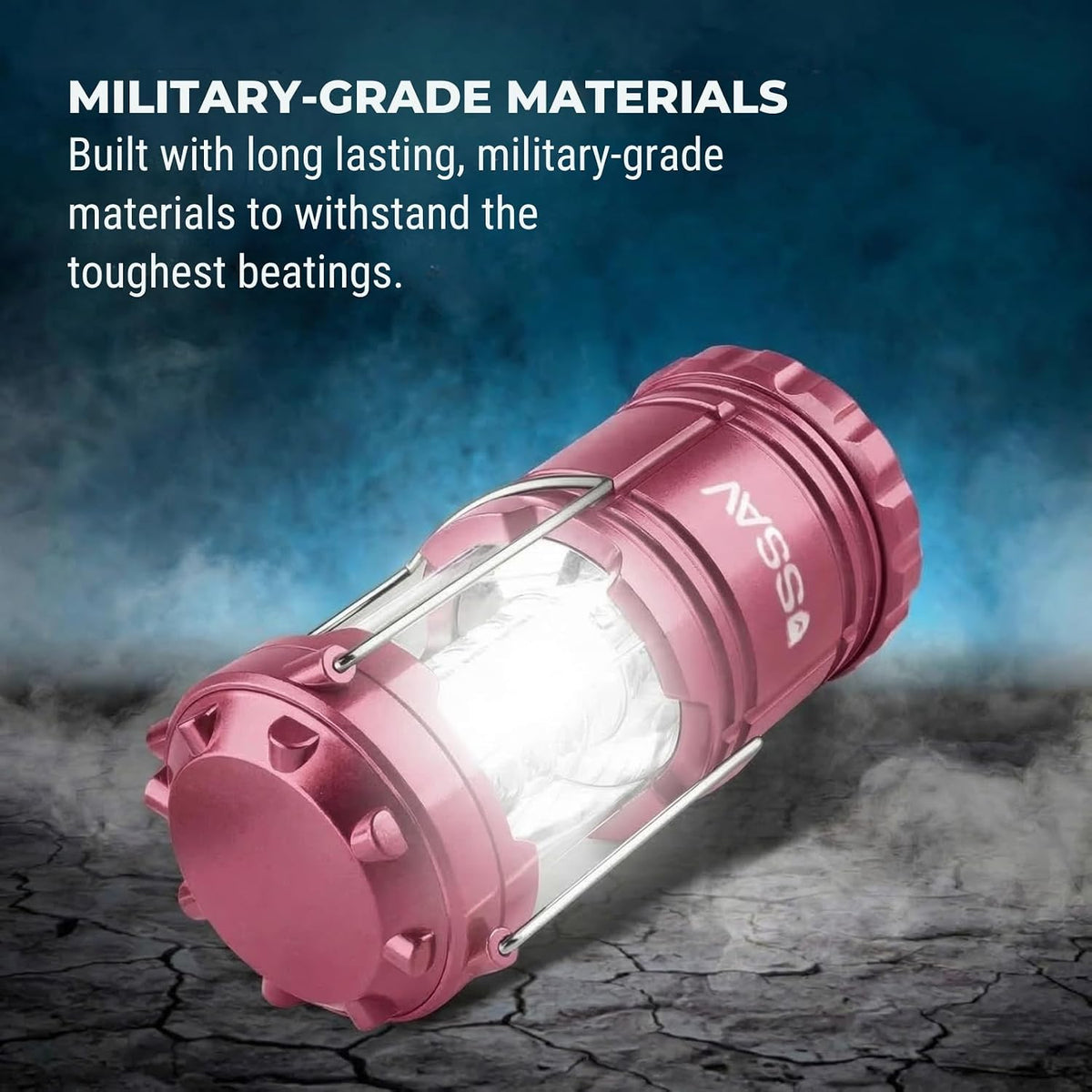 SSAV Battery Powered LED Lanterns (Batteries Included) (2 Pack Pink)