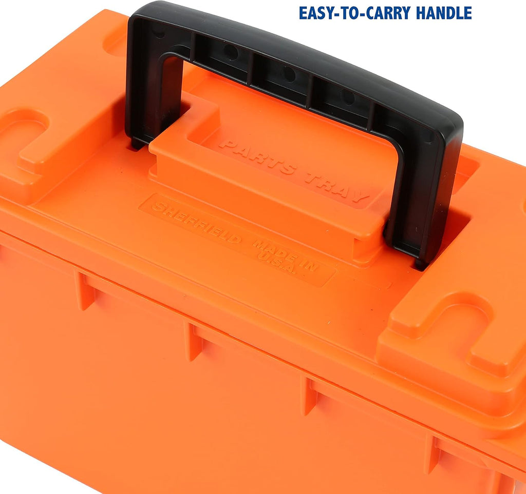 Sheffield 12680 Marine Storage Box, Dry Box Made in USA, Water Resistant Container for Boat and Dock Gear, Small Parts Organizer with Latch, Stackable