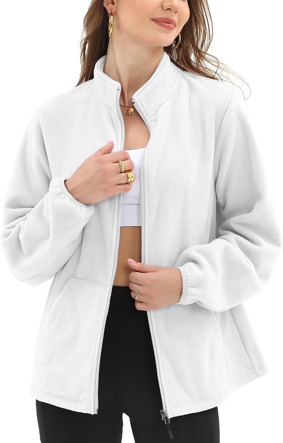Argstar Women's Fleece Jacket 6 Pockets (XS-2XL)