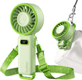 Diveblues Portable Turbo Fan, 100 Speed Handheld Fan with Strong Airflow, Foldable 4 in 1 Personal Fan for Neck, Desk & Travel, USB-C Rechargeable, Lightweight for Summer, Concerts & Outdoor Use