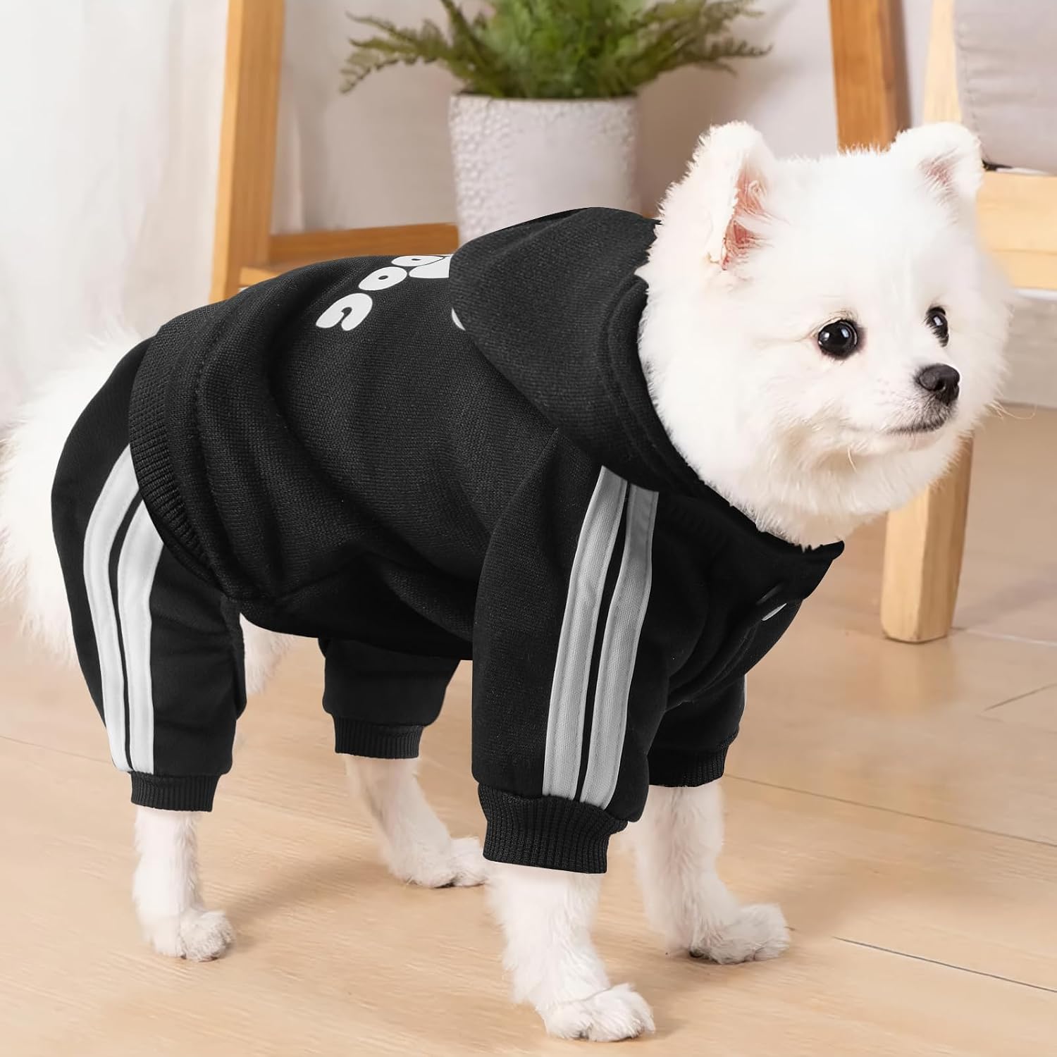 Dog Hoodie 4 Legs Jumpsuit Puppy Clothes Pullover Sweatshirt Pet Coat