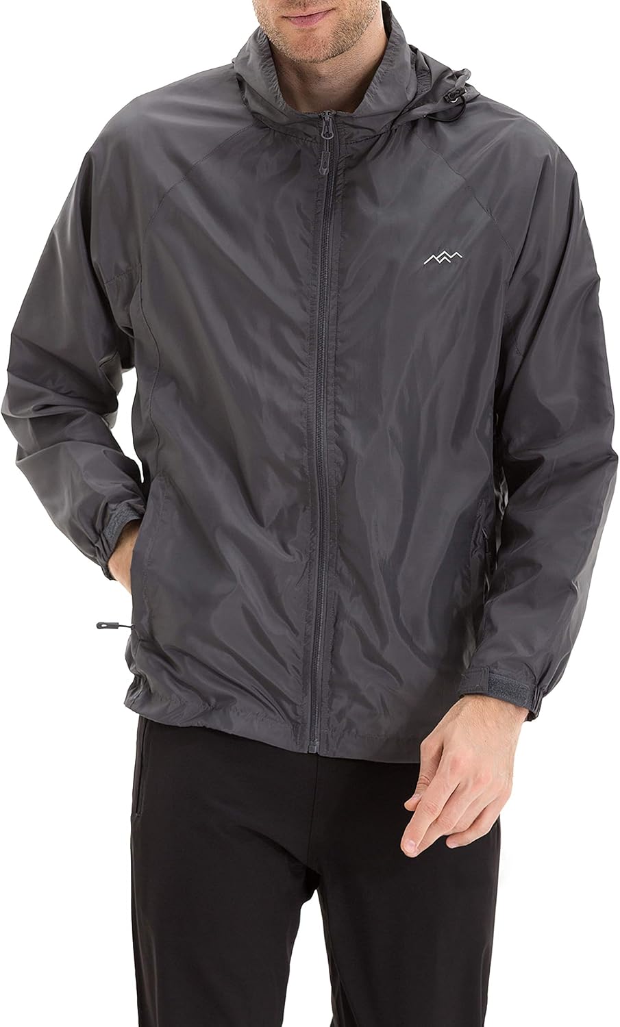 TRAILSIDE SUPPLY CO. Men's Lightweight Packable Windbreaker Jacket