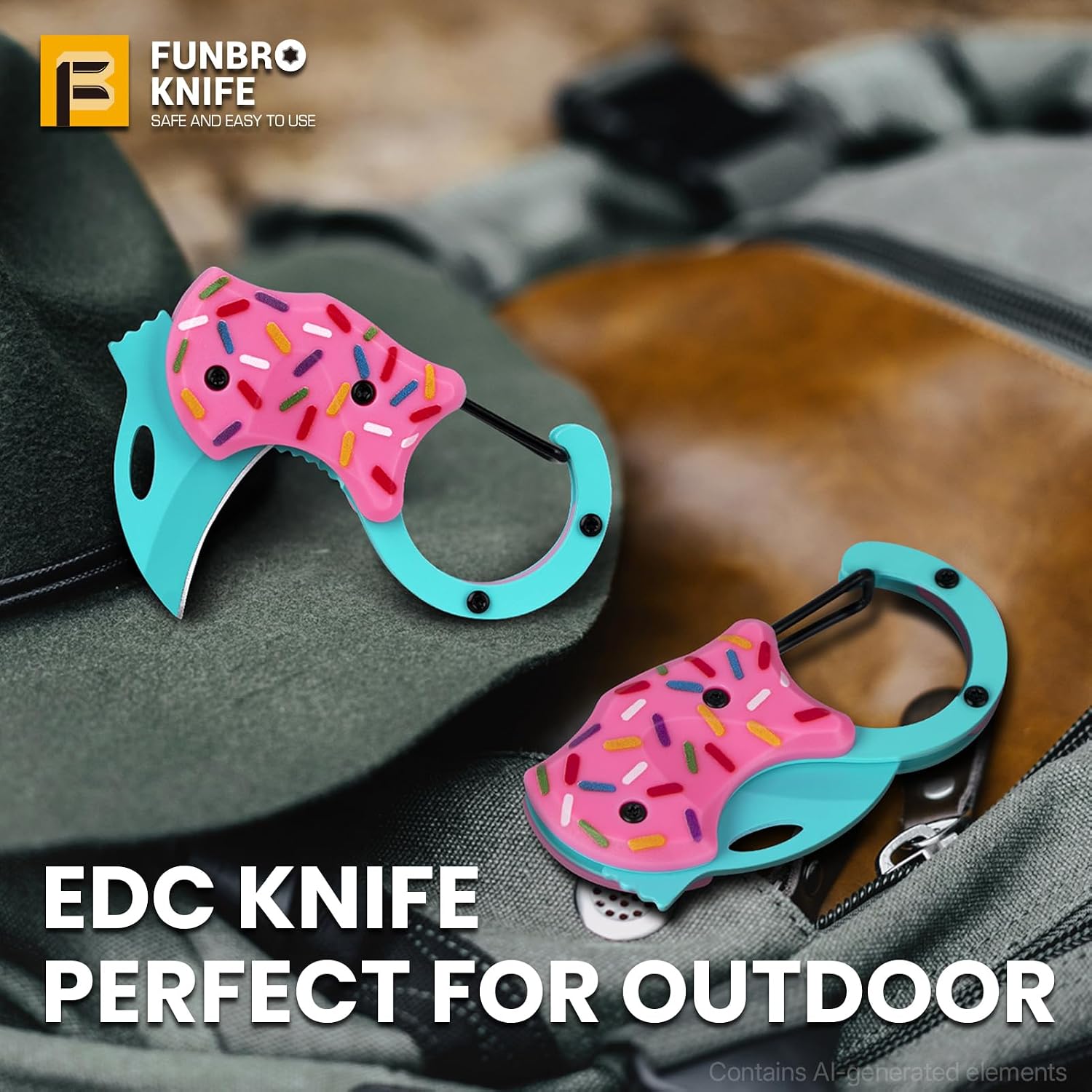 FUNBRO Small Pocket Knife for Women, Edc Knives Tool