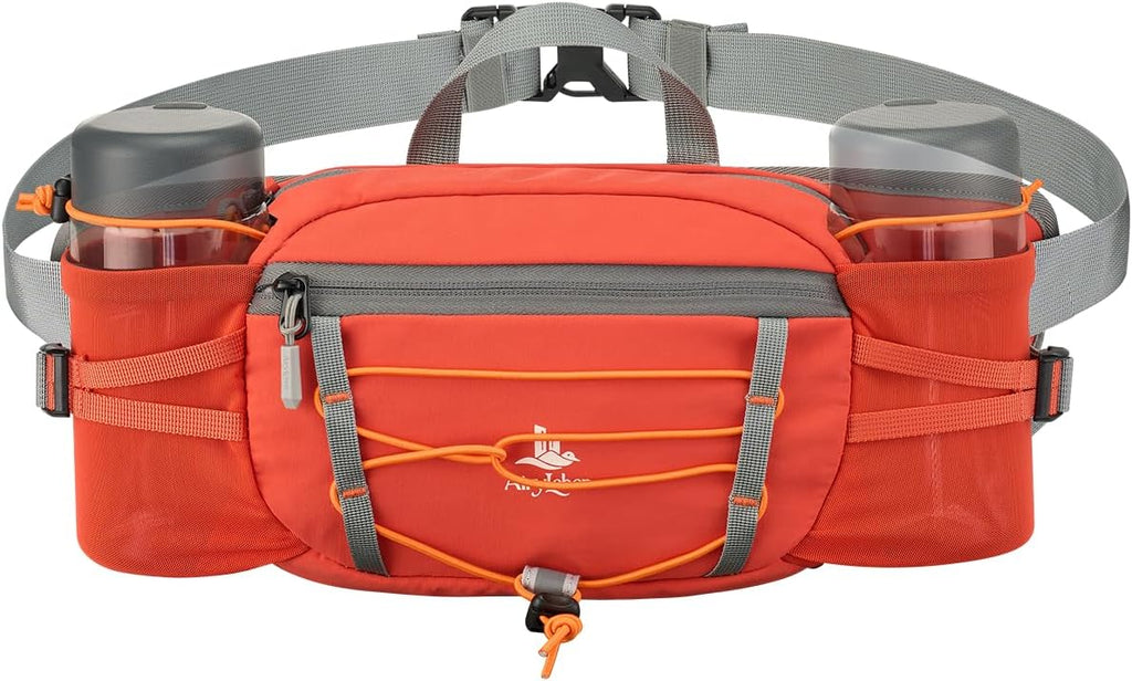 Fanny Pack with 2 Water Bottle Holder for Women Men, Waist Bag