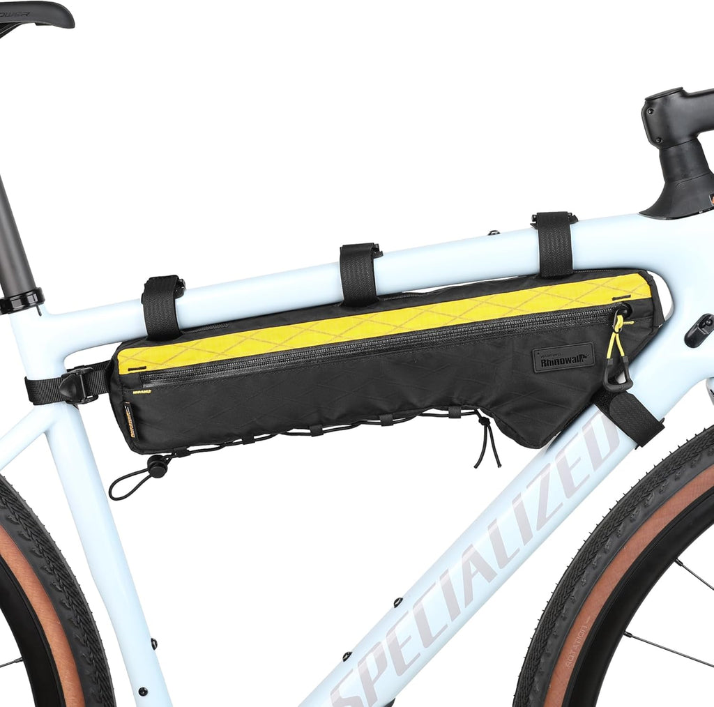 Bike Frame Bag Bike Triangle Bag Bicycle Pouch Under Tube Bag 2.4L with Dual Side Mesh Pockets for MTB Road Bike Cycling Commuting and Outdoor Adventures