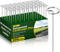 ALOTIKI Landscape Staples, 300Pcs 6 Inch Galvanized Landscape Fabric Stakes