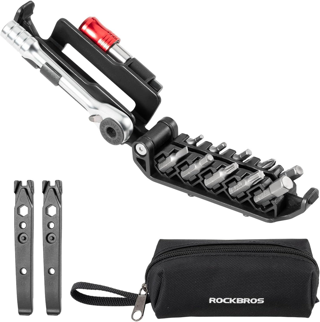 ROCKBROS 14‑in‑1 Bike Tool Magnetic Repair Tool Kit Reversible Wrench