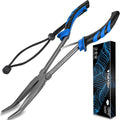 THKFISH 11" Long Nose Fishing Pliers-Saltwater Freshwater Hook Remover for Bass, Snook, Trout- Stainless Steel Corrosion-Resistant PTFE Coated Needle Nose Pliers