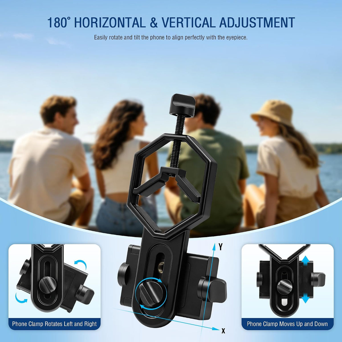 Universal Telescope Eyepiece Smartphone Adapter Cell Phone Mount