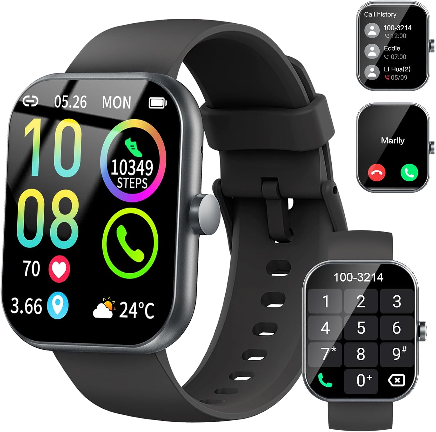 Smart Watch (Answer/Make Calls), 1.96" HD New Smartatch for Men Women 2026