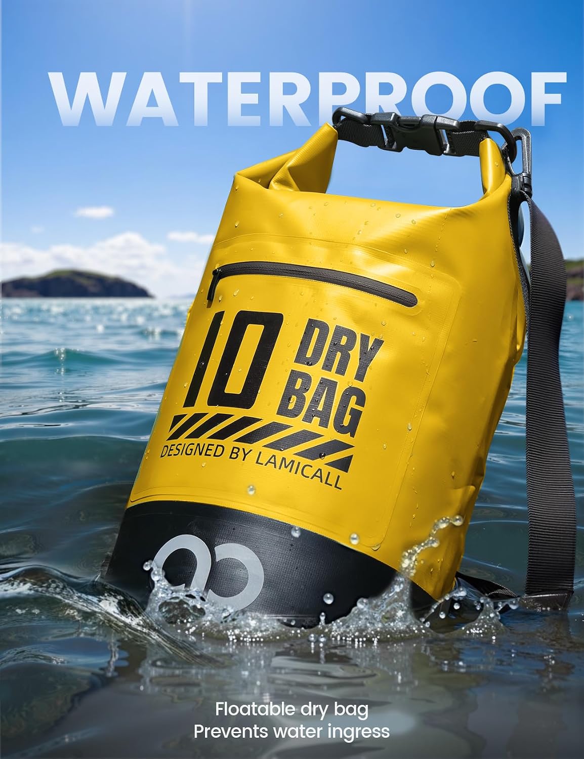 Lamicall Dry Bag Waterproof Backpack with Phone Pouch 5L/10L/20L/30L/40L