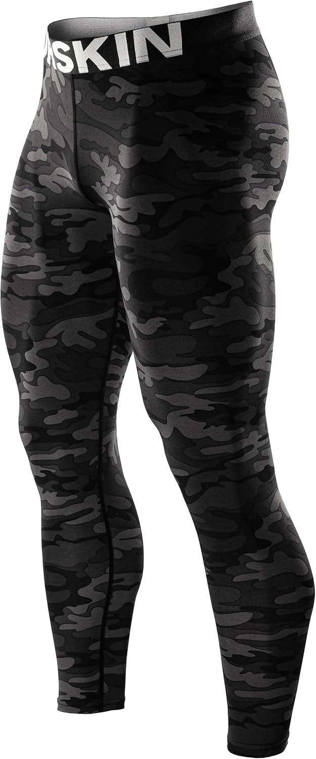 DRSKIN Men’s Compression Pants (5/4/3 Pack) Quick Dry Tights Leggings Sports Baselayer Running Gym Workout