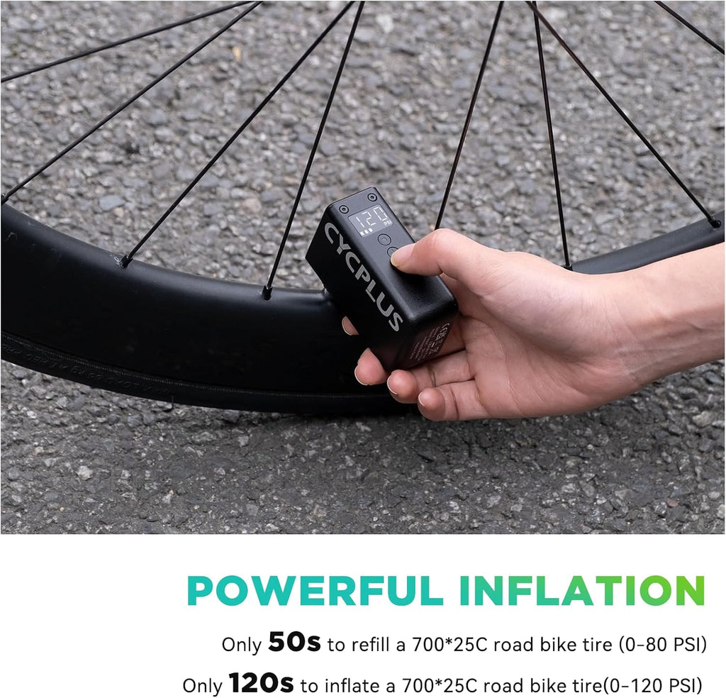 CYCPLUS Bike Pump AS2PRO + GPS Bike Computer M3