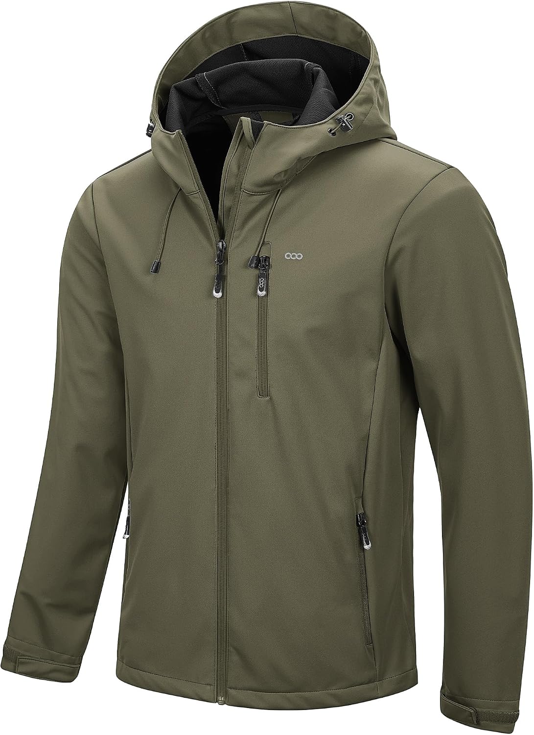 33,000ft Men's Softshell Jacket Hooded Waterproof Windbreaker Rain Jacket