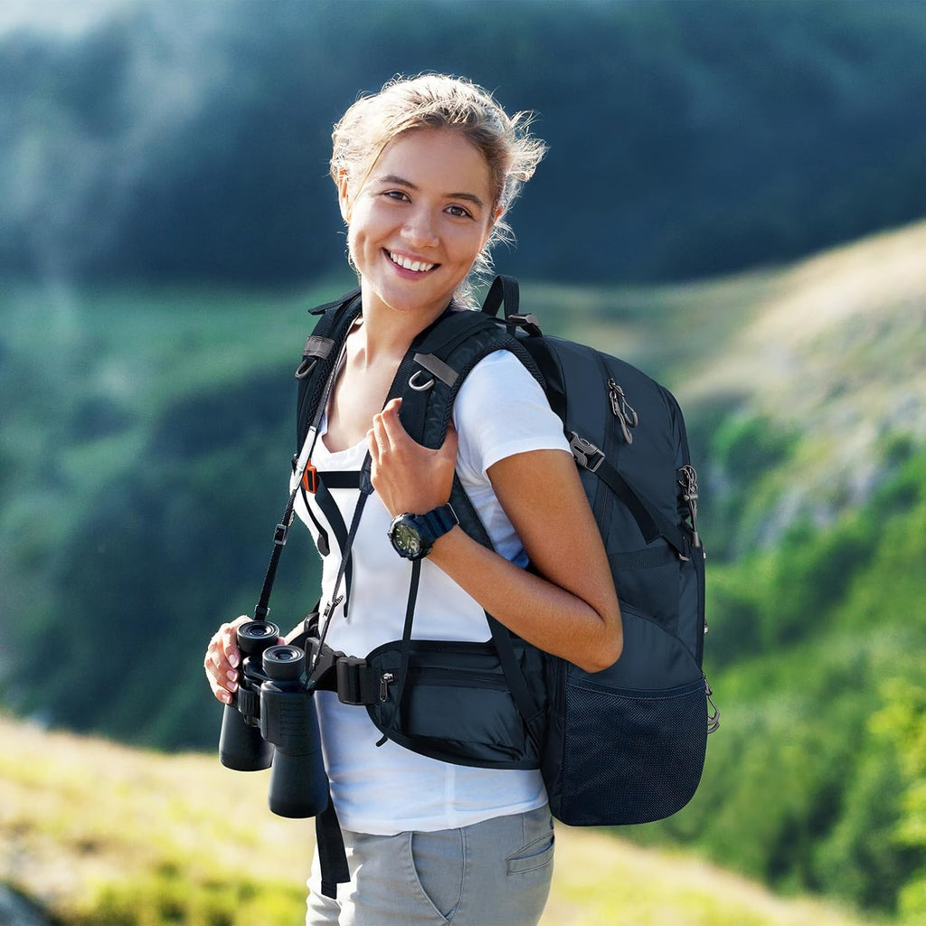 Maelstrom 40L Waterproof Hiking Backpack, Lightweight Travel Daypack | Rain Cover,Hydration-Ready, Tripod Straps, Load Compression, Survival Whistle, Perfect For Men, Women,Camping,Travel
