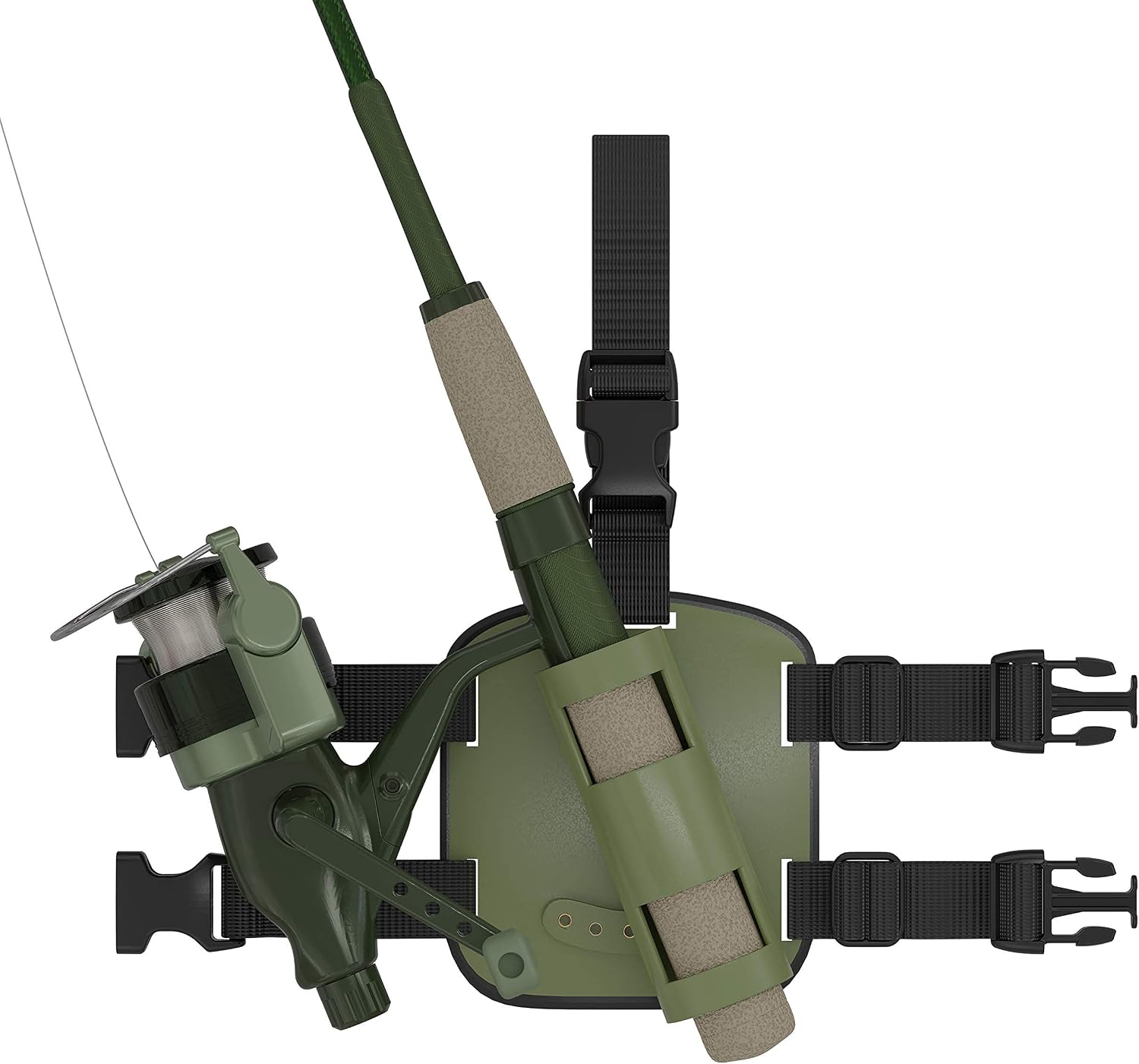 Deluxe Hip Fishing Rod Holder Wearable Hands Free Rod Accessory Compatible with All Poles, Including Fly Fishing Chase Gear Solutions