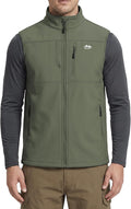 WULFUL Men's Golf Vest Windproof Lightweight Outerwear Sleeveless Jacket