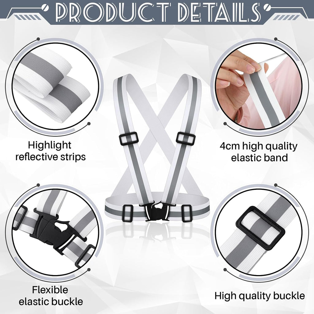 Hercicy Reflective Running Vests, Safety Vest Straps