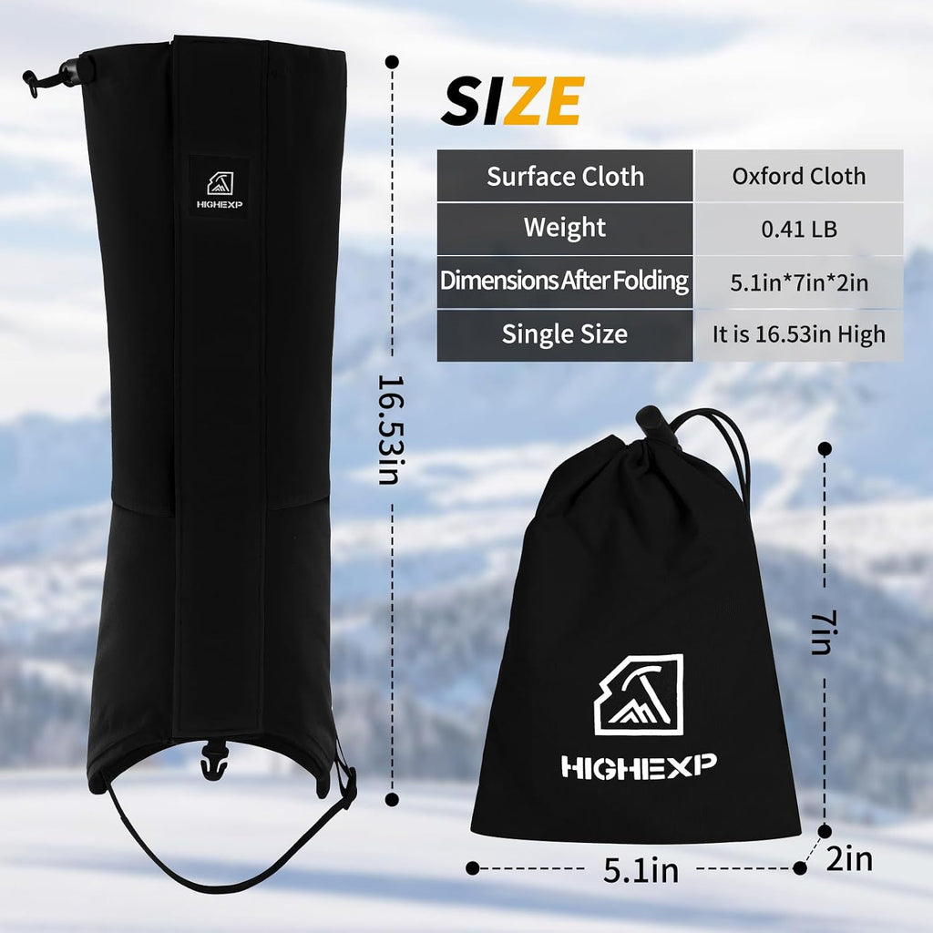 Leg Gaiters Waterproof Snow Boot Gaiters for Women Men