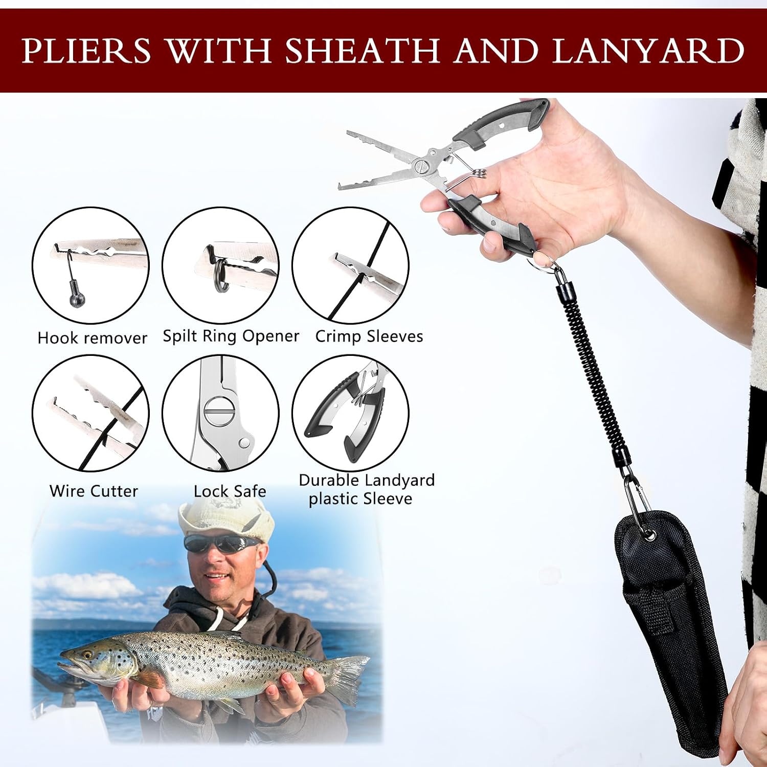 Sosation 134 Pcs Fishing Tool Beginner Starter Kit