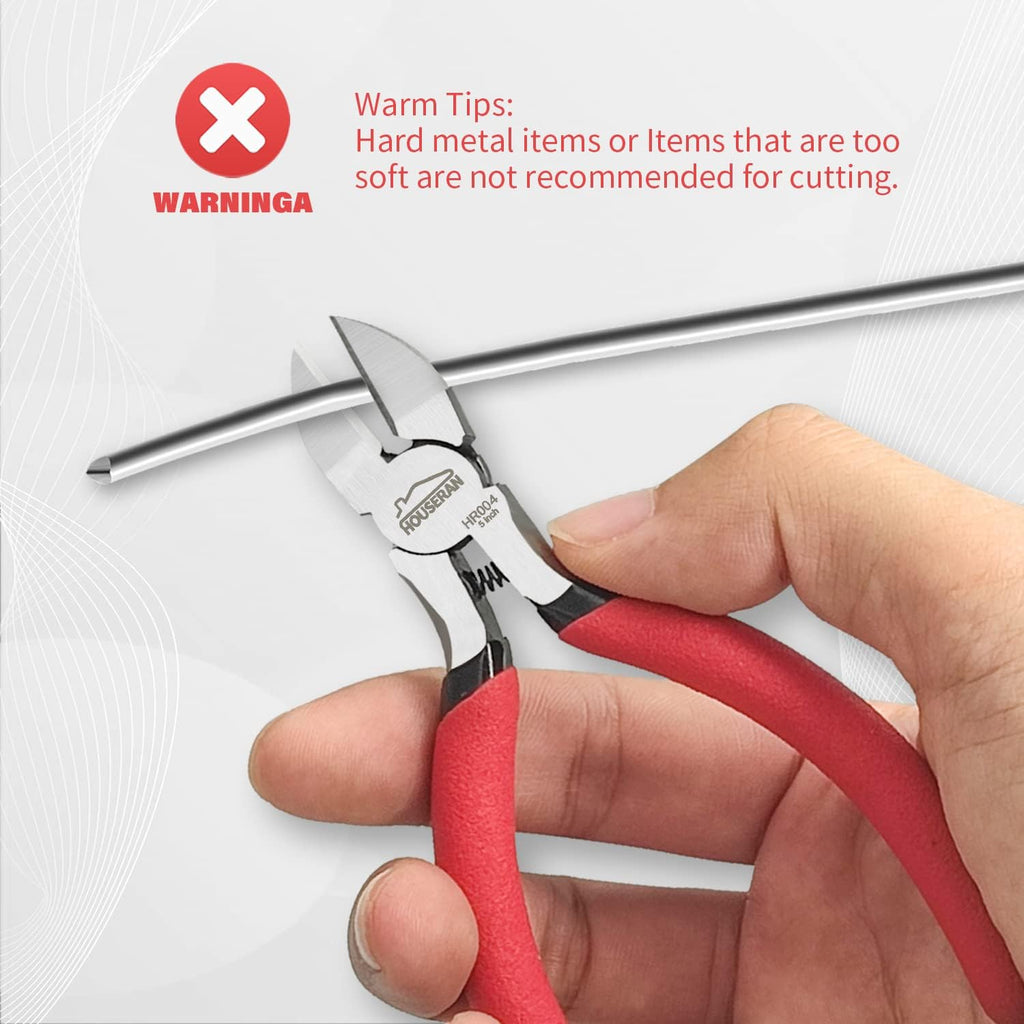 5 inch Wire Cutters, 5 Pack, Diagonal Cutters, Side Wire Snips