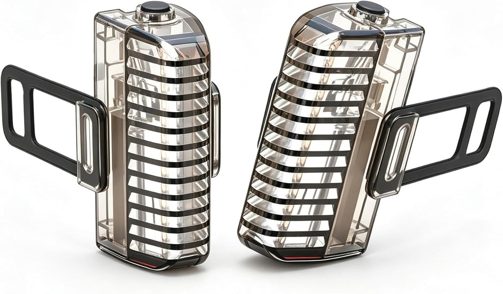 HANZE Rechargeable Bike Wheel Lights, Bicycle Spoke TierDecorations, 2 Pack