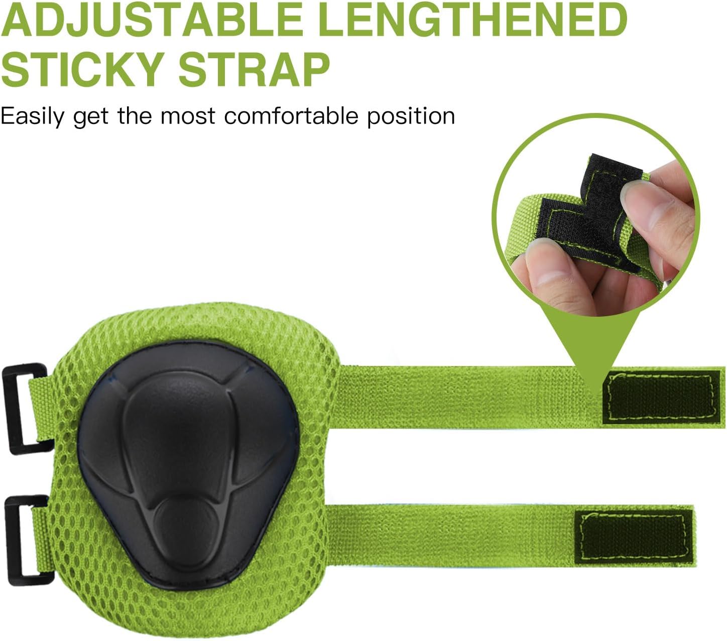 WayEee 6PCS Kids Protective Gear Set Knee Pads Elbow Pads Wrist Guards/3-14