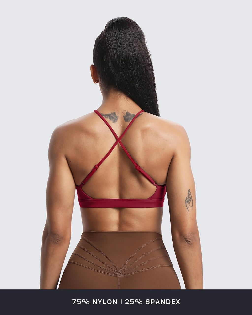 Aoxjox Women's Jamie Deep V Sports Bra
