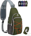 Packable Crossbody Sling Bag for Men Women RFID Lightweight Travel Daypack