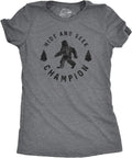 Crazy Dog T-Shirts Hide and Seek Champion Funny Bigfoot Graphic Tee