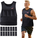 Wolliwa Adjustable Weighted Vest for Men Women,2-30 Lbs Adjustable Weighted Vest with Straps Womens Running Weight Vest for Walking Strength Training Fitness