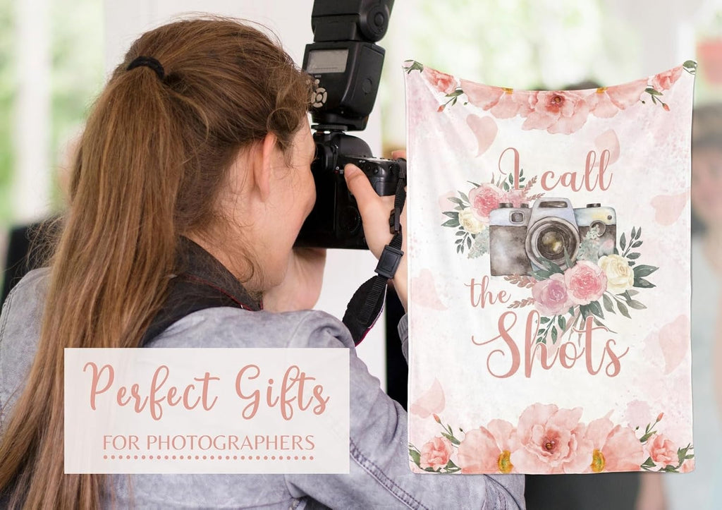 Cool Photography Gifts for Photographers for Women, Throw Blanket for Hikers for Christmas, Birthday - 50" x 65"