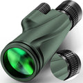 Monocular Telescope 80x100 Wide Field HD Monoculars for Adults with Tripod & Phone Adapter Perfect for Bird Watching Hiking & Outdoor Activities -Green