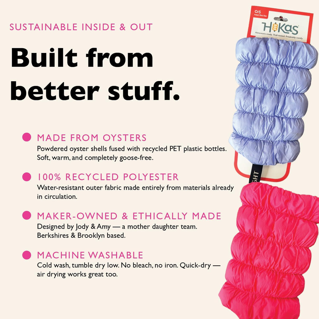 Hikas Gaiters - One Size Water Resistant Ankle Gaiters for Hiking, Snow, Mud, Sand & Tick Protection, Cozy Recycled Lightweight Outdoor Cuffs for Boots & Sneakers
