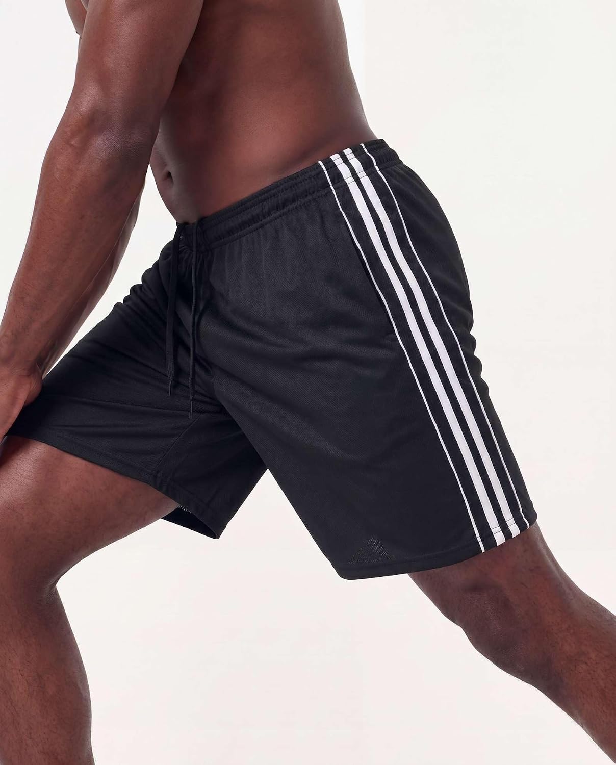 5 Pack Men's Mesh Shorts 9" Long Athletic Running Workout Gym Basketball