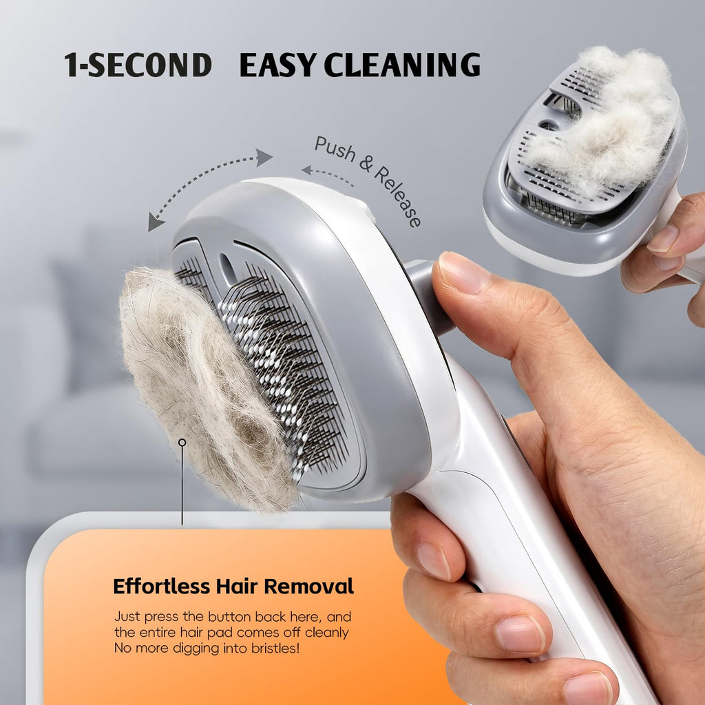 4 In 1 Cat Steam Brush for Grooming, Shedding, Massage, Bathing,Anti-Static