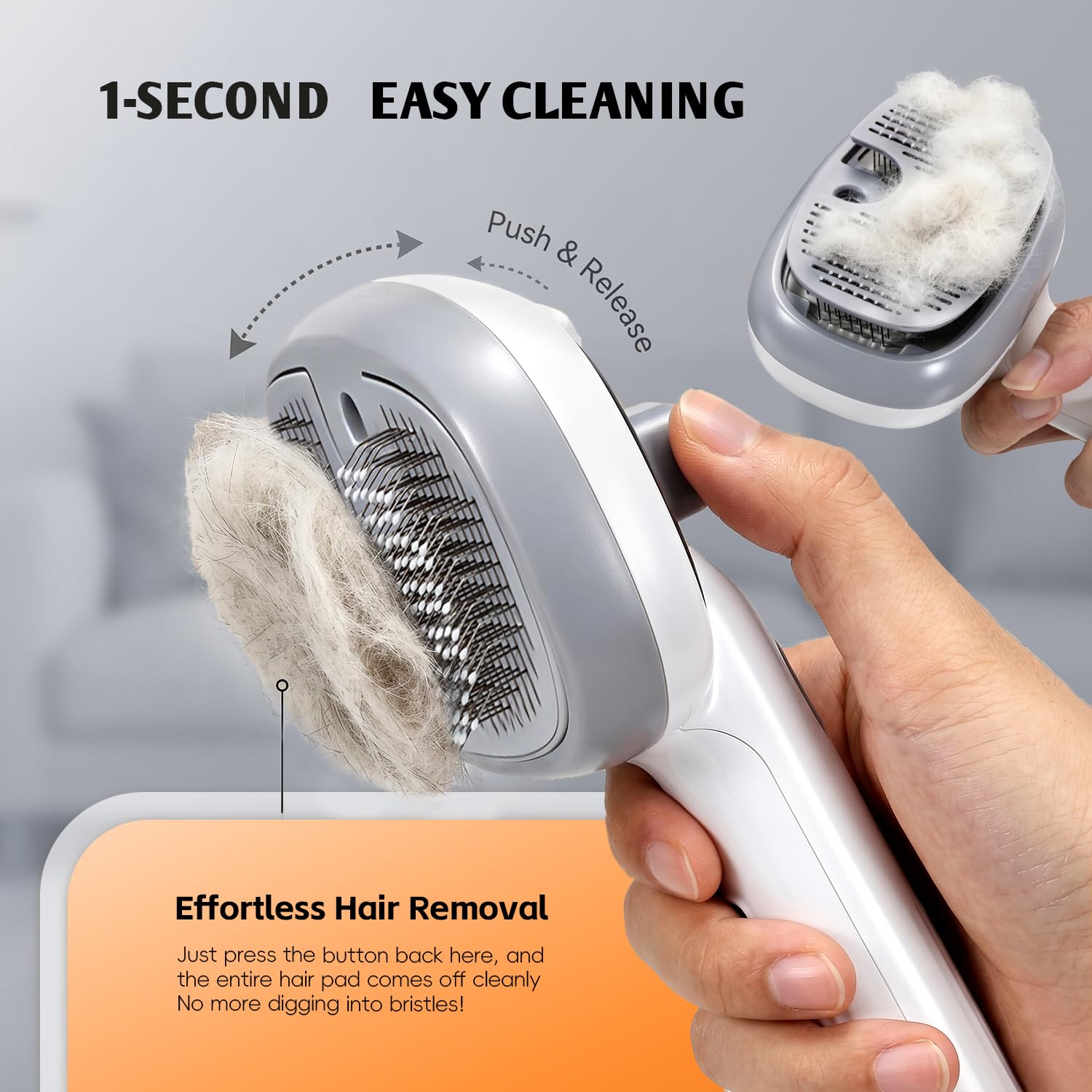 4 In 1 Cat Steam Brush for Grooming, Shedding, Massage, Bathing,Anti-Static