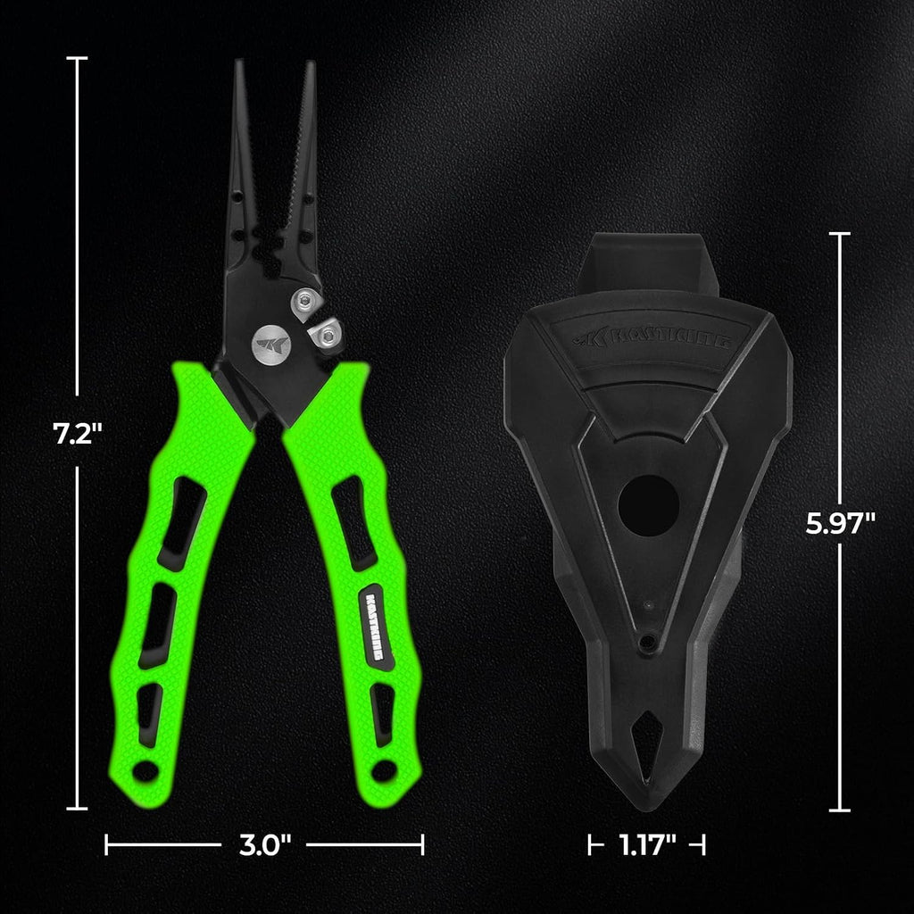 KastKing Cutthroat 7 inch Fishing Pliers, Ice Fishing, Gift for Men