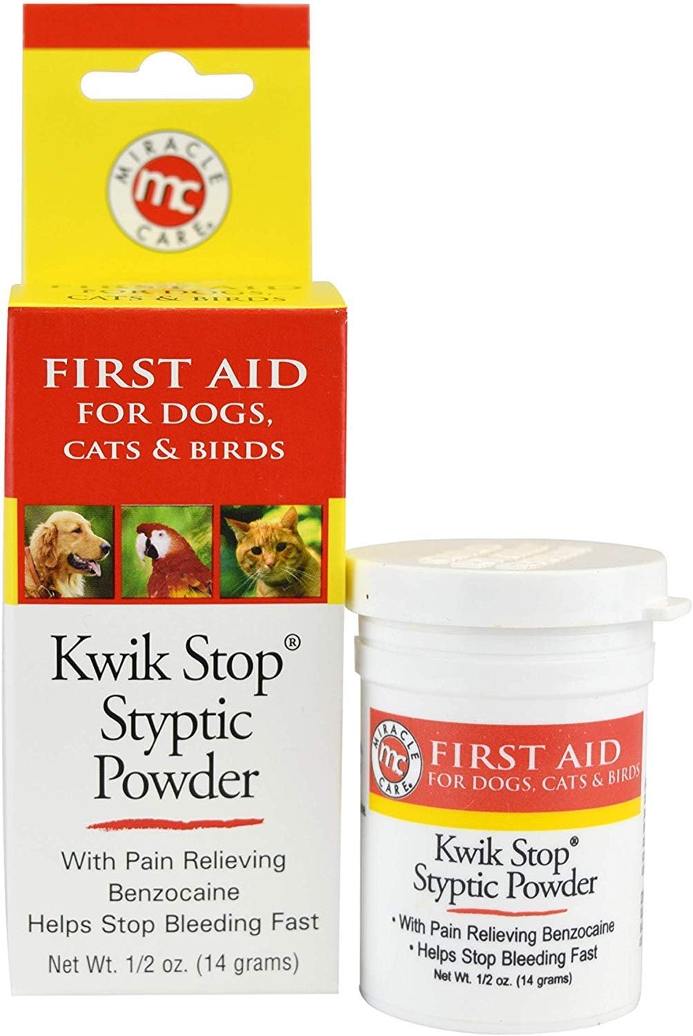 Miracle Care Kwik Stop Styptic Gel Swabs for Dogs, Cats, and Birds, 3 Count