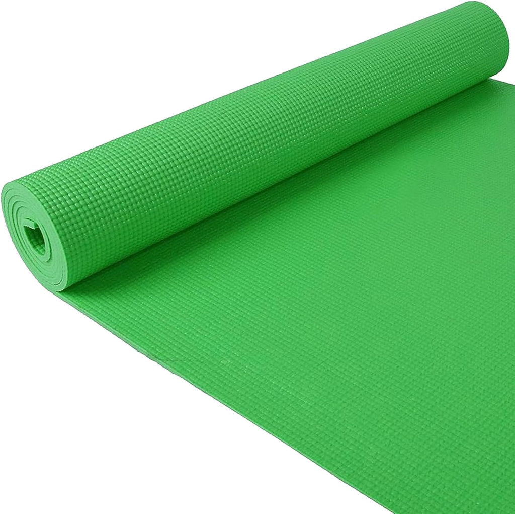 Fitvids All Purpose 1/4-Inch High Density Anti-Tear Exercise Yoga Mat with Carrying Strap with Optional Yoga Blocks, Multiple Colors