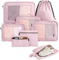 LIGHT FLIGHT 8 Set Packing Cubes for Travel, Cruise Ship Travel Essentials