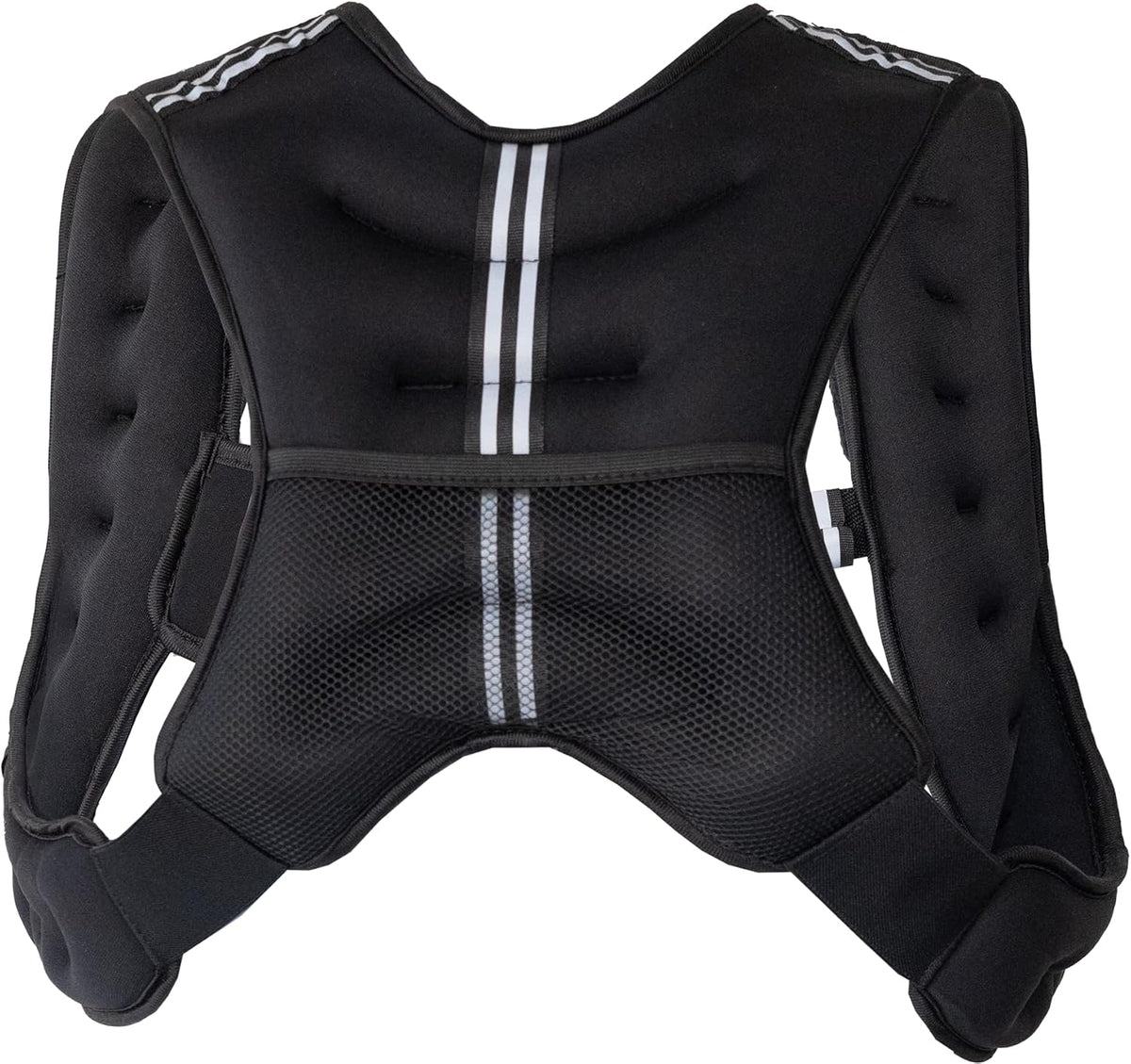 Roc Outdoors Weighted Vest W/ Rub-Free Technology for Woman and Men, 5lb/10lb/15lb/20lb/30lb Weight Vest with Reflective Stripe for Workout, Strength Training, Running, Walking, Fitness, Weight Training, Weight Loss, Weightlifting