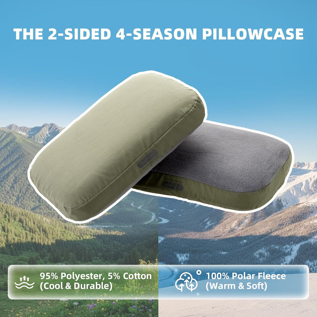 BISINNA Camping Memory Foam Pillow Backpacking Pillow with Removable Cover