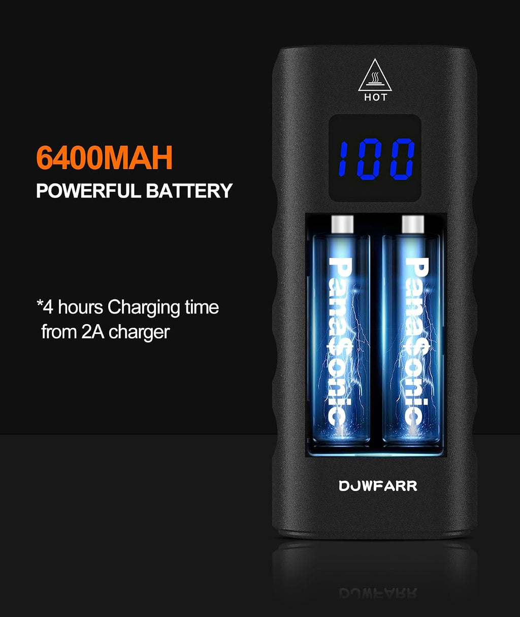 Front Bike Light or Front Headlight & Back Taillight Set, 2000 Lumens Super Bright Road Mountain Ebike Lights, Rechargeable & 6400mAh Ultra-Long Battery Life, 13 Lighting Modes