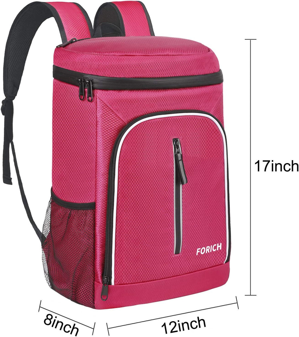 FORICH Soft Cooler Backpack Insulated Waterproof Backpack Cooler Bag Leak Proof Portable Small Cooler Backpacks to Work Lunch Travel Beach Camping Hiking Picnic Fishing Beer for Men Women