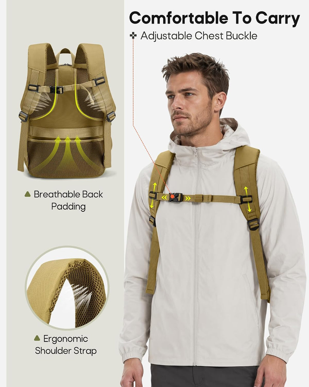 RAINSMORE Camera Backpack, DSLR/SLR/Mirrorless Tactical Camera Bag Cases